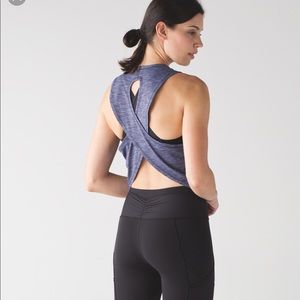 Lululemon crossback crop tank top